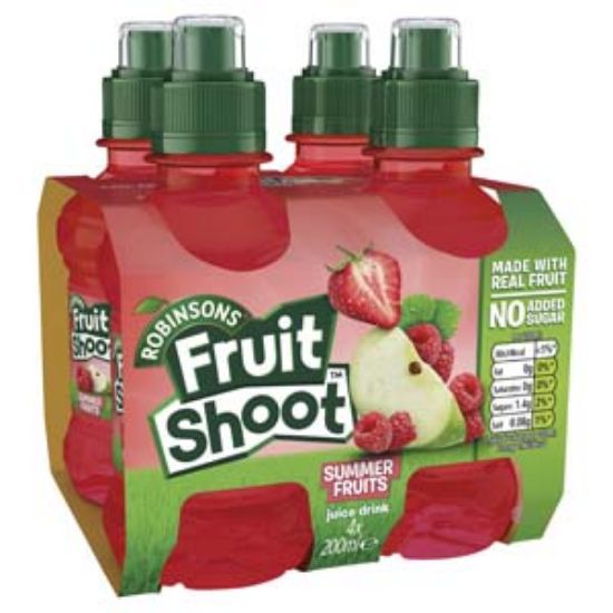 Picture of 200 FruitShoot Summerfruit NAS 4pk x6 DRS